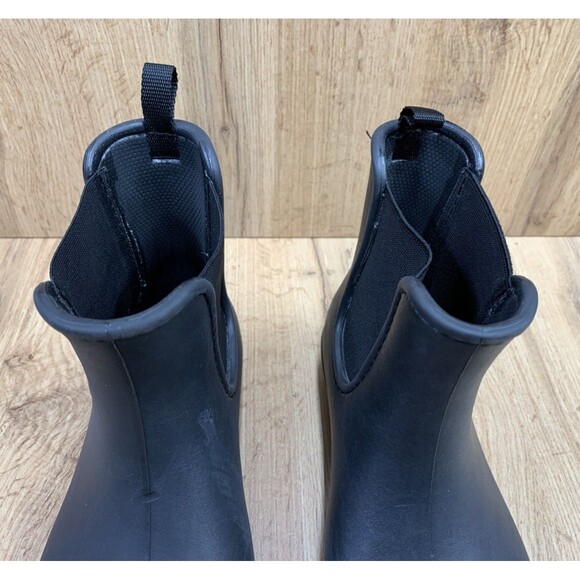 CROCS Freesail Chelsea Dual Comfort Black Rain Boots Waterproof Women's Size 8 - Picture 8 of 15